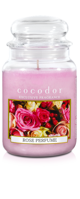 Świeca duża Rose Perfume - Cocodor