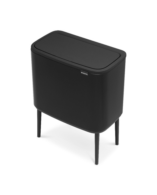 Kosz do segregacji Brabantia Bo Touch Bin 3 x 11 l, czarny matowy