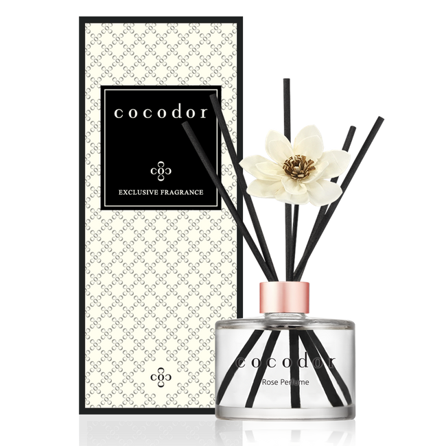 Dyfuzor zapachowy z patyczkami White Flower 200 ml Rose Perfume - Cocodor