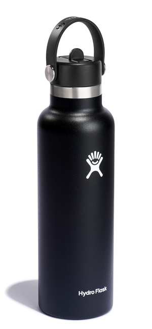 Butelka 21oz Standard Mouth Flex Strawcap Black - Hydro Flask