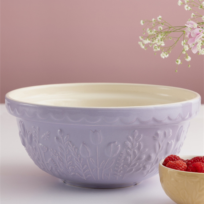 Miski ceramiczne 24 cm 2L IN The Meadow Tulip Lilac - Mason Cash