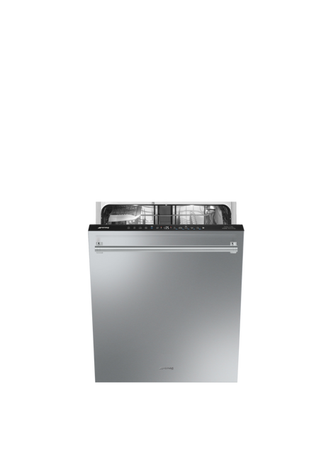 Smeg - Zmywarka do zabudowy z panelem ukrytym i stalowym frontem Universal Stx235cllo Srebrny