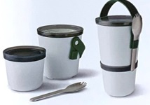 Pojemnik Lunch Pot, oliwkowy - Black+Blum