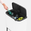 Kosz do segregacji Brabantia Bo Touch Bin 3 x 11 l, biały, trzykomorowy