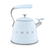 Smeg - Czajnik z gwizdkiem, pastelowy błękit 50's style WKF01PB.