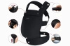 Nosidełko ergonomiczne Momcozy Pure Hug z bawełny, czarne, od 3,2 do 20 kg