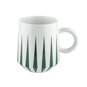 Kubek porcelanowy Alessi Delight NZ09 GR, zielony, 380 ml