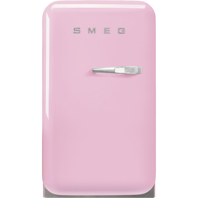 Smeg - Minibar 50's Style Fab5Lpk5 Pastelowy Róż (Chromowany Uchwyt)