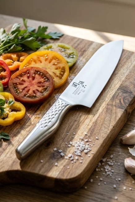 Nóż Santoku KAI Seki Magoroku Shoso AB5156, ostrze 16,5 cm, cały ze stali
