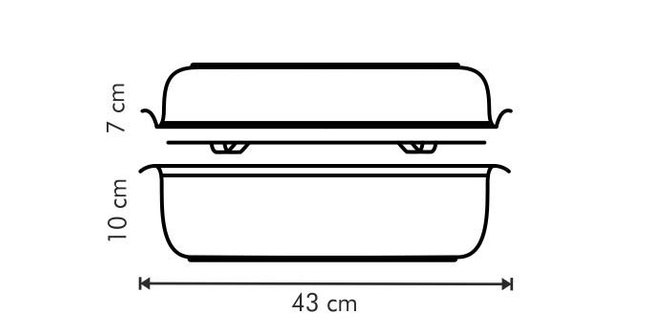Brytfanna z pokrywą Exclusive 36x24cm - Tescoma