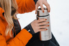 Termos obiadowy Vialli Design Fuori 750 ml, stal matowa, ze składaną łyżką