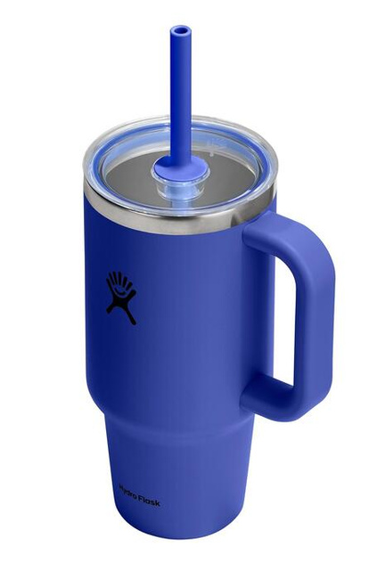Kubek termiczny Hydro Flask Travel Tumbler 32 oz (946 ml) z uchwytem i słomką, Capri Blue