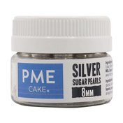 Pme Cukrowe Perełki Dekoracyjne 100 G 8 Mm, Srebrny