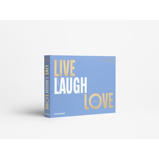 Album na zdjęcia Printworks Live, Laugh, Love, niebieski, poziomy, 60 stron