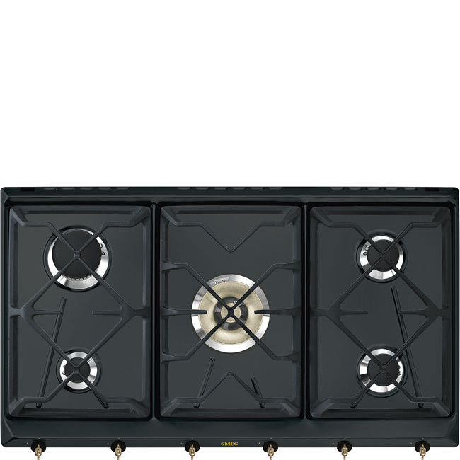 Smeg - Płyta gazowa, 90 cm, Coloniale SRV896AOGH COLONIALE