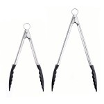 Silikonowe Szczypce Czarne 30,5cm