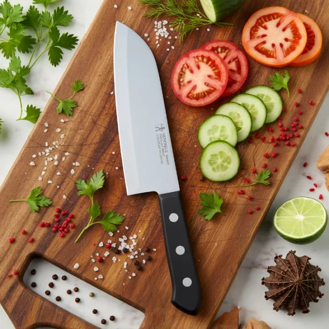 Nóż Santoku Henckels Zwilling 15 cm, stal molibdenowo-wanadowa