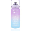Butelka motywacyjna Extralink BUT-992 na wodę, 2000 ml, fioletowo błękitna