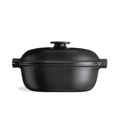 garnki ceramiczne do gotowania 4,5 l na indukcję czarny Emile Henry Delight