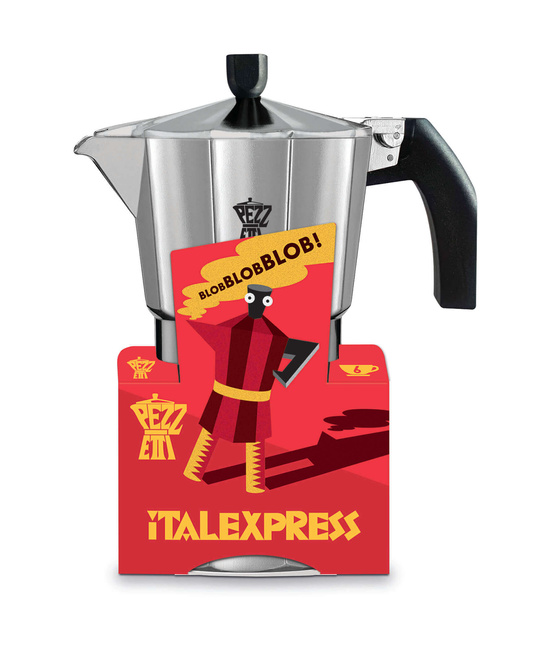 Pezzetti Italexpress Aluminiowa kawiarka (3 filiżanki) - Srebrny