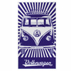 Vw Ręcznik plażowy, bawełniany, Bus Stripes/Blue