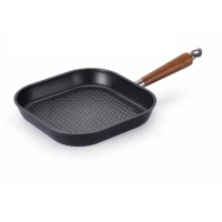 HAPPYCALL Patelnia Grillowa Kwadratowa Crocodile 28 cm z Powłoką Grafenową