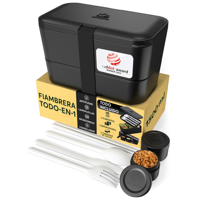 Lunchbox Nestable - Onyx Black - 1500ml - Umami