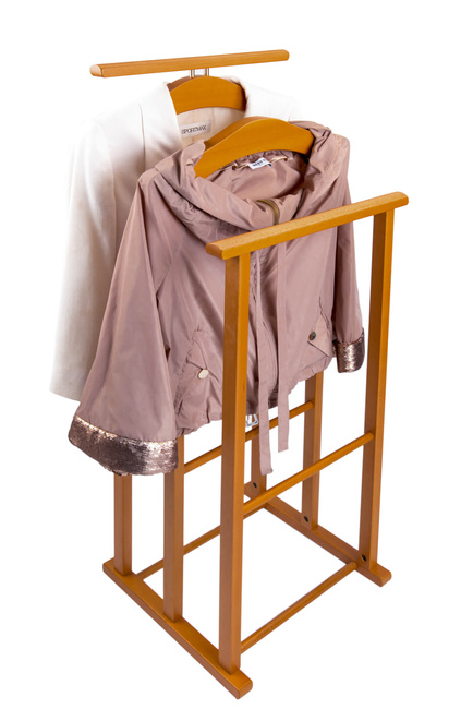 Stojak na garnitur i koszule Arredamenti Maxi, drewno bukowe, 102 cm, brązowy