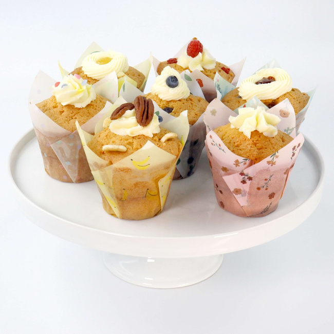 Pme Papilotki tulipanowe do muffinek - motyw cytryny (24 sztuki)