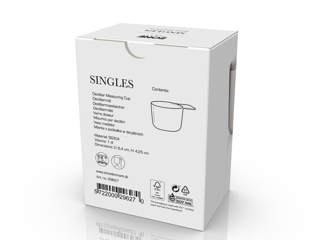 Miarka Kuchenna Stalowa 100 Ml Singles 29627 - Zone Denmark