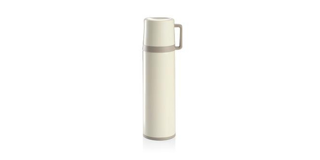 Termos z kubkiem Constant Cream 0,7 l, nierdzewny - Tescoma