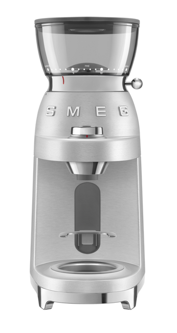 Smeg - Młynek do kawy Młynki do kawy, Minipro Cgf02Sseu Aluminium.