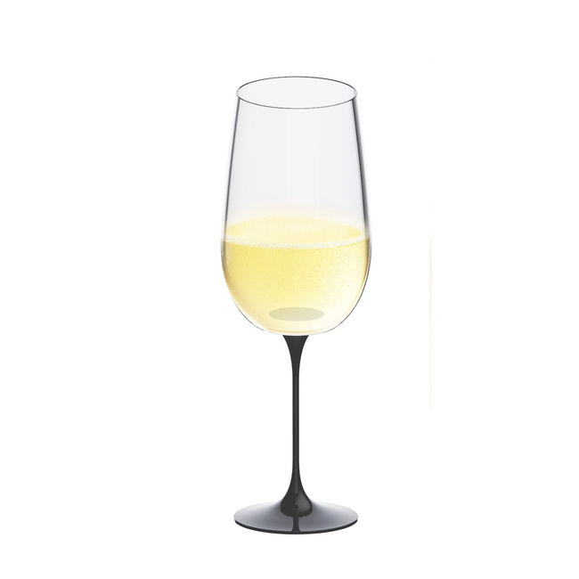 Kieliszki do wina musującego Trebonn SplitGlass Origini Trento, czarne, 560 ml, 2 szt.