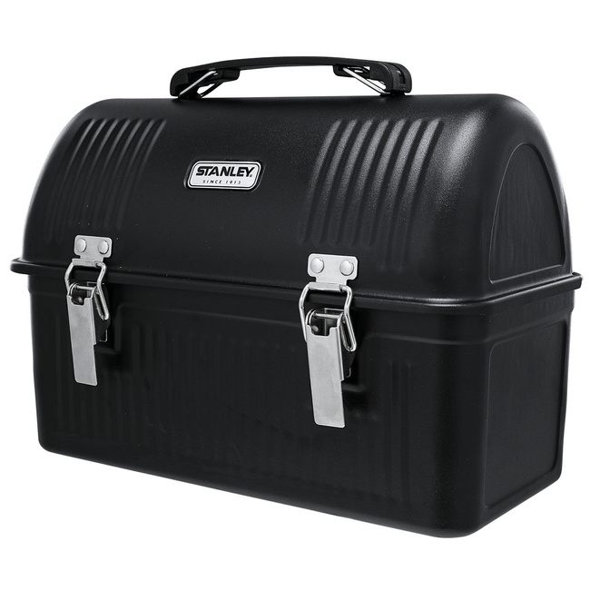 Lunchbox stalowy Stanley Vintage 9,5 l z uchwytem na termos, czarny Classic Black