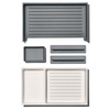 Organizer do szuflad OXO Good Grips L, regulowany, szary
