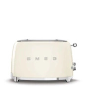Smeg - Toster, Dwie Kromki, Kremowy 50's Style Tsf01Creu Kremowy.