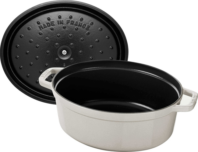 Staub La Cocotte Garnek żeliwny owalny 8 ltr, truflowy
