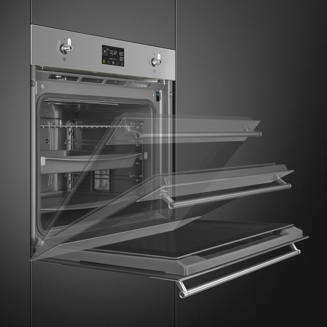 Smeg - Piekarnik, 60 cm, Classica Classica Sop6302S2Px Stal nierdzewna.