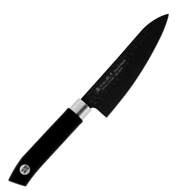 Satake Swordsmith Black - Uniwersalny Nóż Kuchenny 13,5 Cm - Ostrze Japońskie