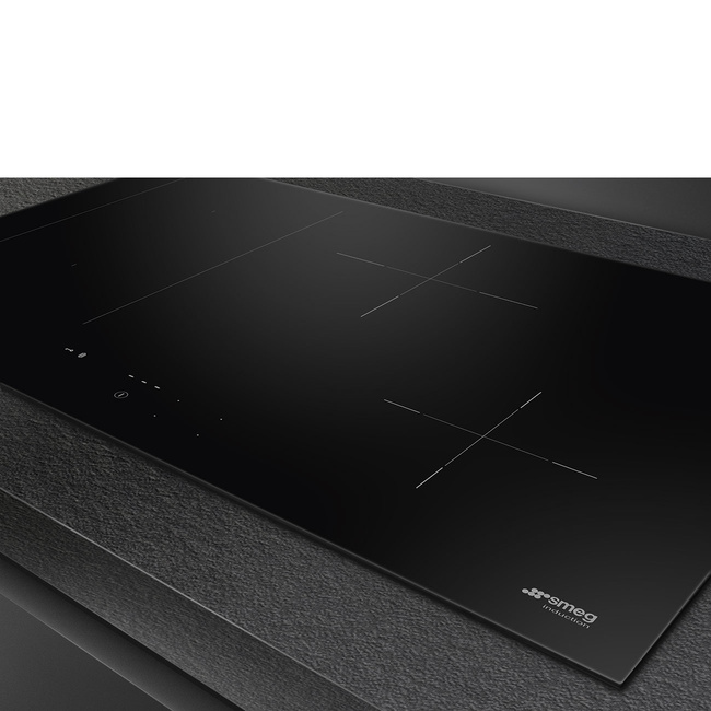 Smeg - Płyta Kuchennna Universal Sim3844d Czarne Szkło