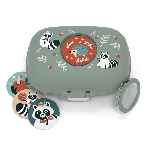 Monbento Lunchbox i Butelka dla Dzieci Gram Green Raccoon