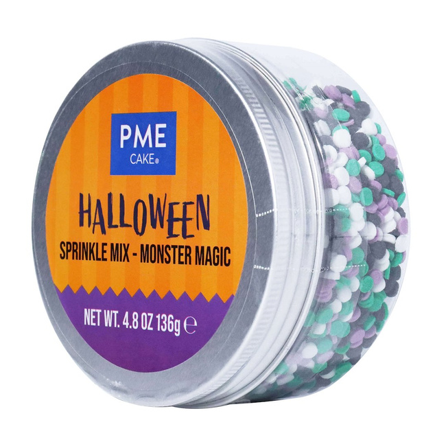 Posypka cukrowa PME Potworna Magia 136 g, zielono-fioletowa