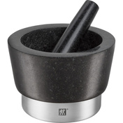 Moździerz z tłuczkiem ZWILLING Spices 15 cm, polerowany granit, podstawa ze stali