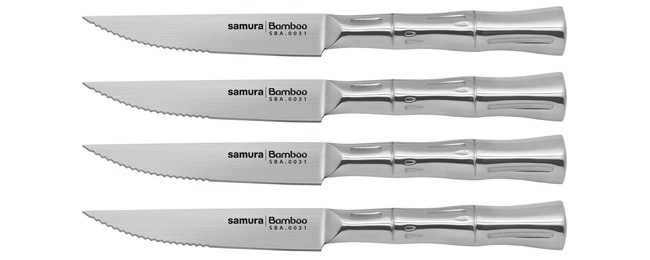 Samura Bamboo zestaw 4 noży do steków