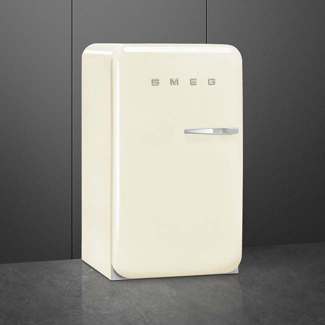 Smeg - Chłodziarko-zamrażarka, kremowy 50's style Fab10Lcr6 kremowy (chromowany uchwyt).