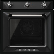 Smeg - Piekarnik, 60 cm, Victoria, czarny Victoria SF6905N1 Czarny (chromowane pokrętła).