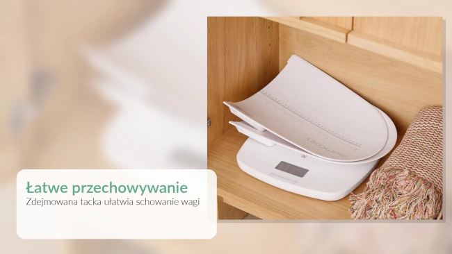 Waga niemowlęca Momcozy AZ01 z miarką wzrostu 60 cm, obciążenie do 150 kg