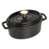 La Cocotte Garnek Żeliwny Owalny 1 Ltr, Czarny - Staub