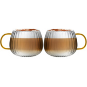 Komplet 2 szklanek z żółtym uchem 350 ml Tulip 1227