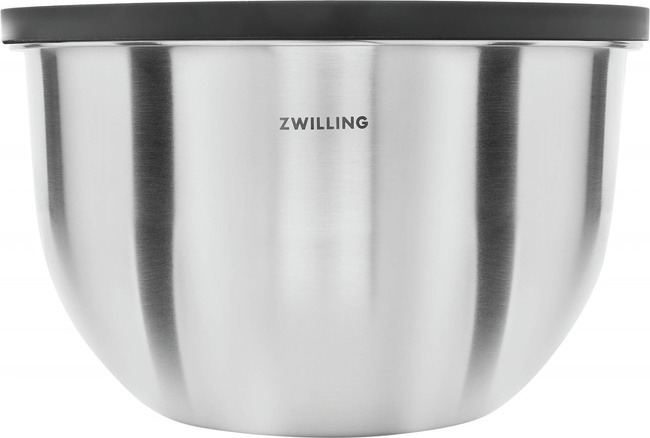 Fresh & Save zestaw 2 stalowych misek z pokrywką - srebrny - Zwilling